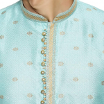Men's Silk Printed Kurta & Churidar Pyjama Set